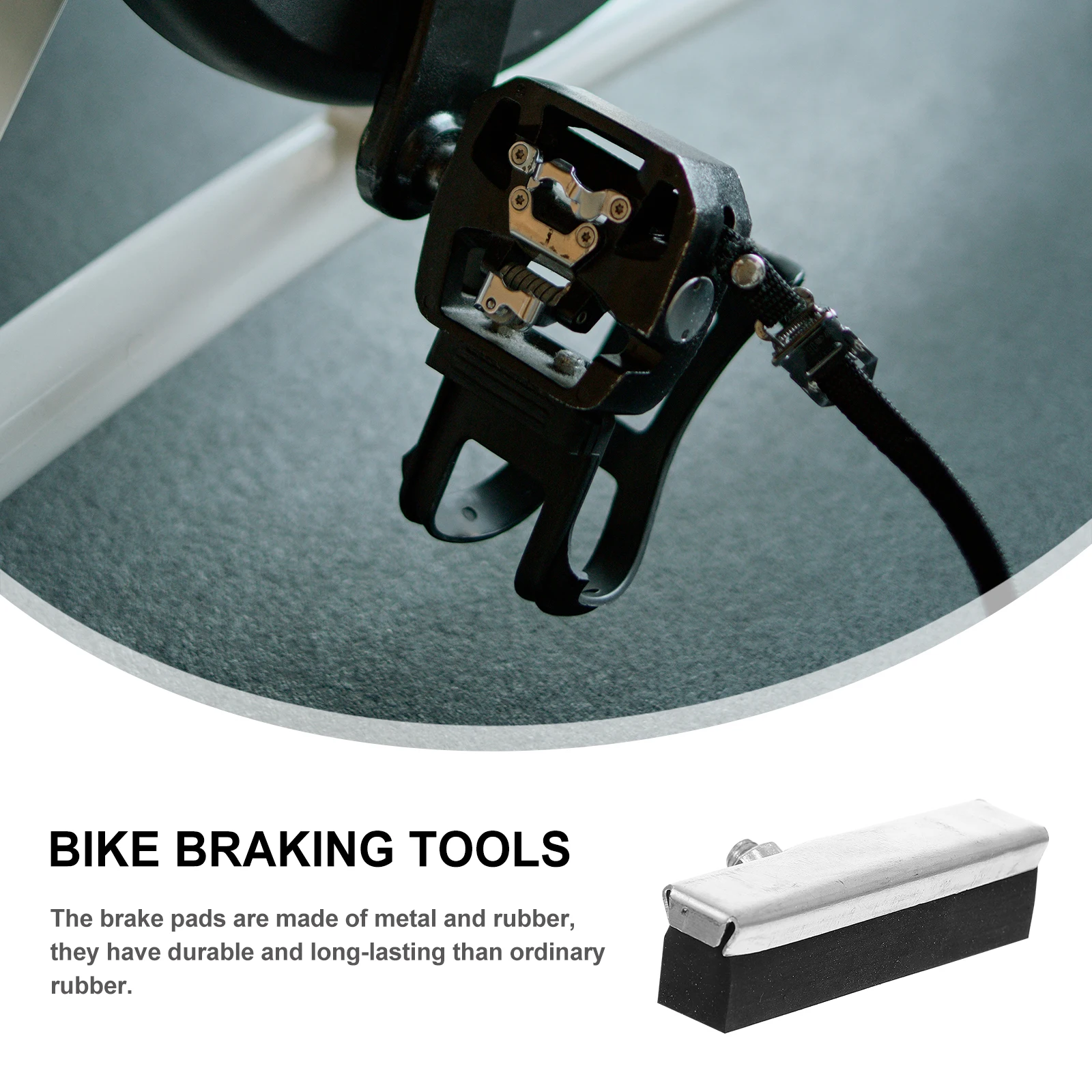 

10pcs Bike Brake Pads Silent Wear-Resistant Brake Blocks For Mountain Bike Cycling Black Durable Long-Lasting Light Easy Install