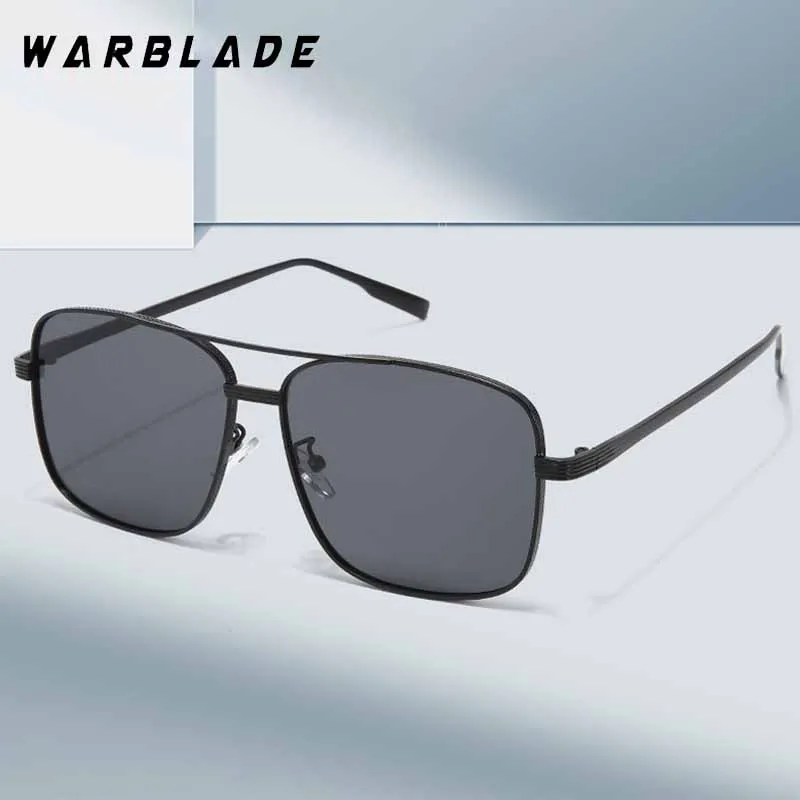

Classic Pilot Large Square Frame Metal Double Bridge Women's Sunglasses Brand Design Men Sunglass Outdoor Drive Eyeglasses UV400
