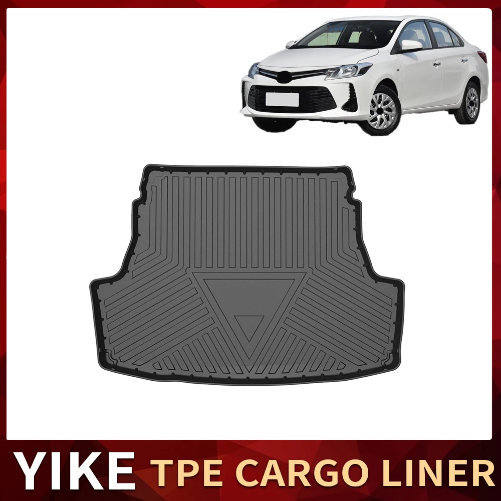 

Для Toyota Vios XP150 2013-2020 автомобильный грузовой вкладыш всепогодная TPE нескользящие коврики в багажник поднос для багажника ковер аксессуары для интерьера