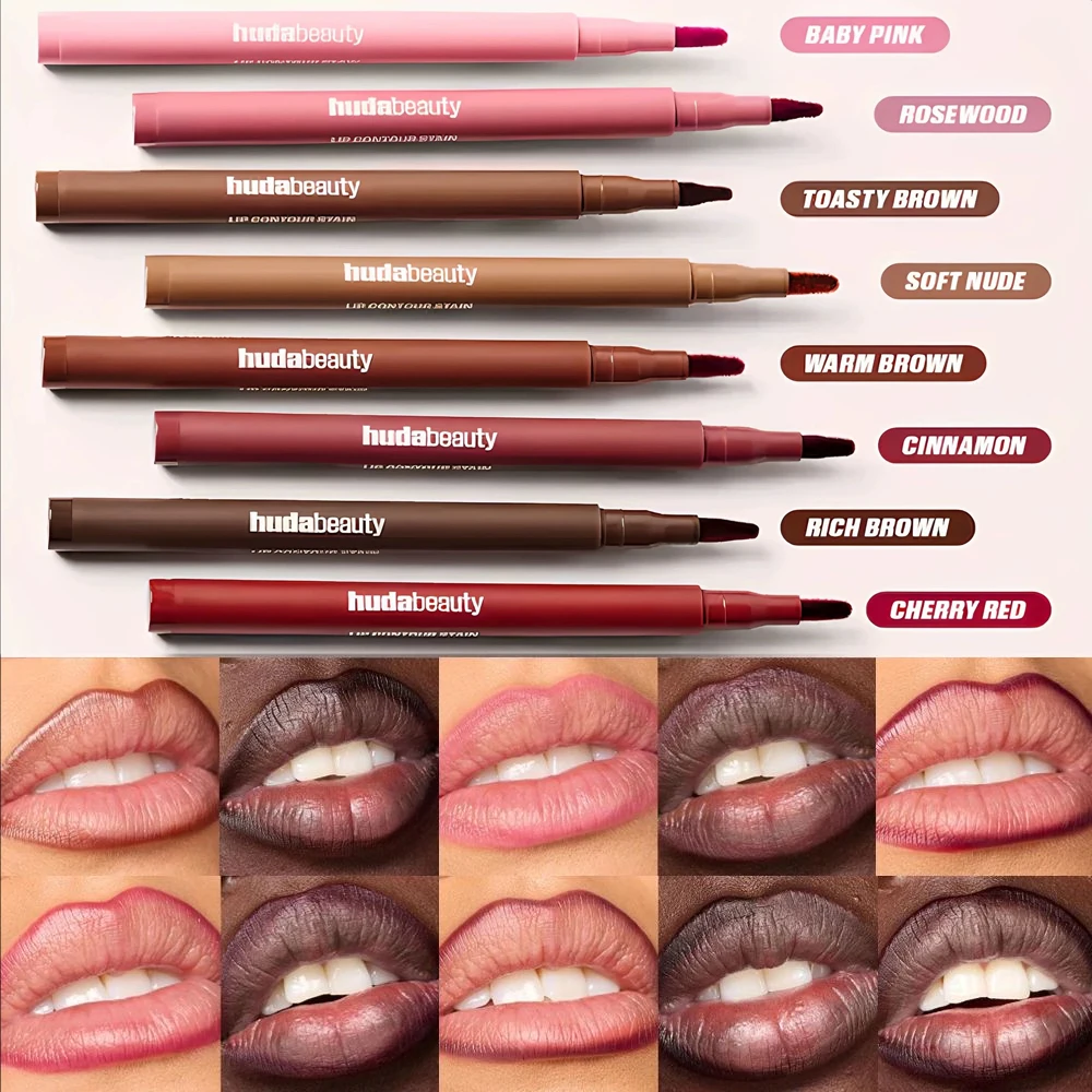 Beauty Huda Makeup - Matita per labbra opaca impermeabile Matita