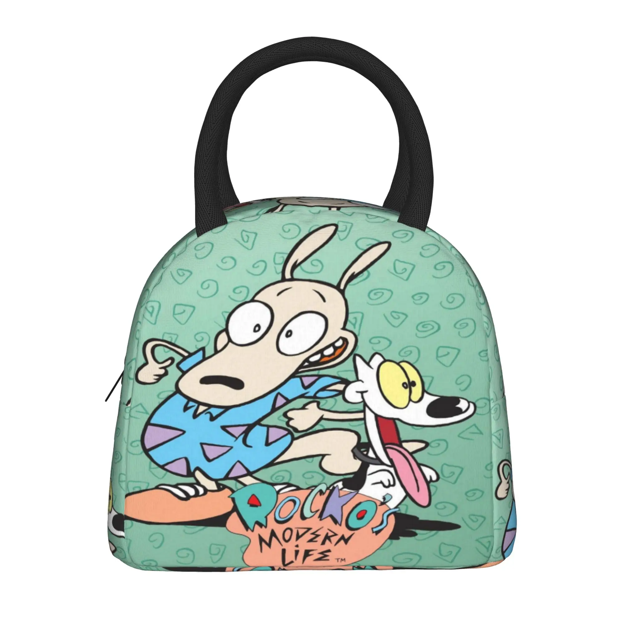  Duo Rucksack Ren & Stimpy  Product Insulated Lunch Bag For Picnic  Food Storage Bag Portable Cooler Thermal Lunch Boxes