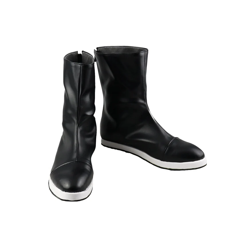 

JP Anime DBZ Kakarotto Son Goku Cosplay Shoes Black Handmade Faux Leather Boots