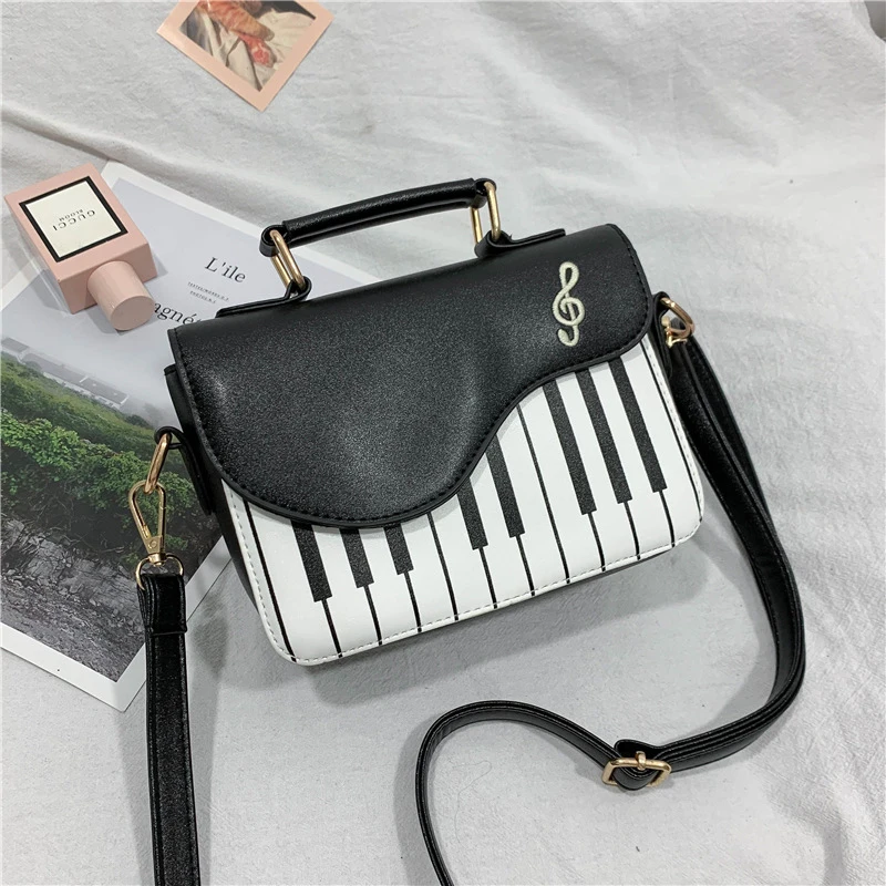 Mini Piano Shaped Novelty Bag, Cute Cartoon Crossbody Bag, Women's Fashion Handbag, Shoulder Bag & Purse