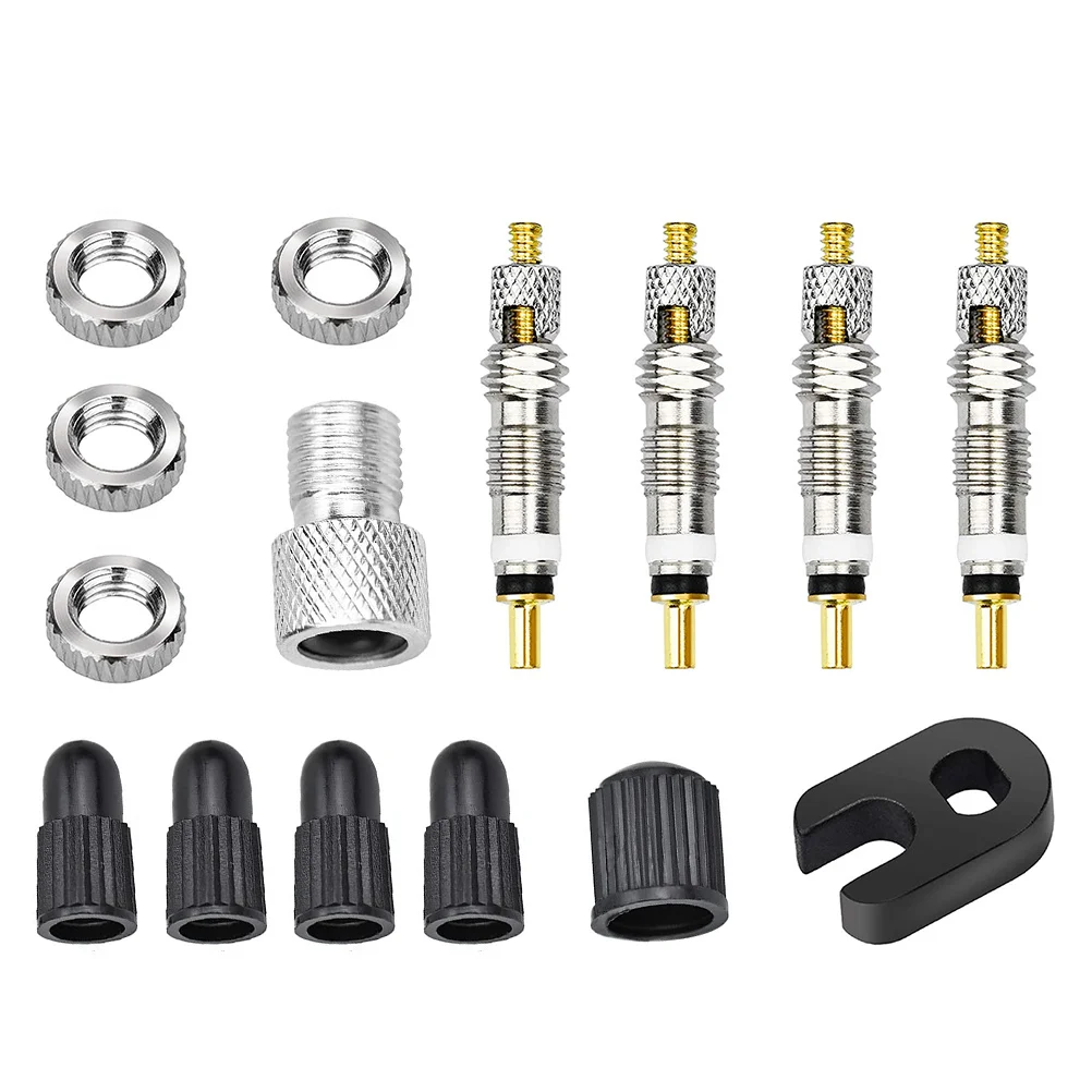 1Set Valves Core French Bike Tyre Accessories High-Class Materials Practical Design Mountain Bike Supply