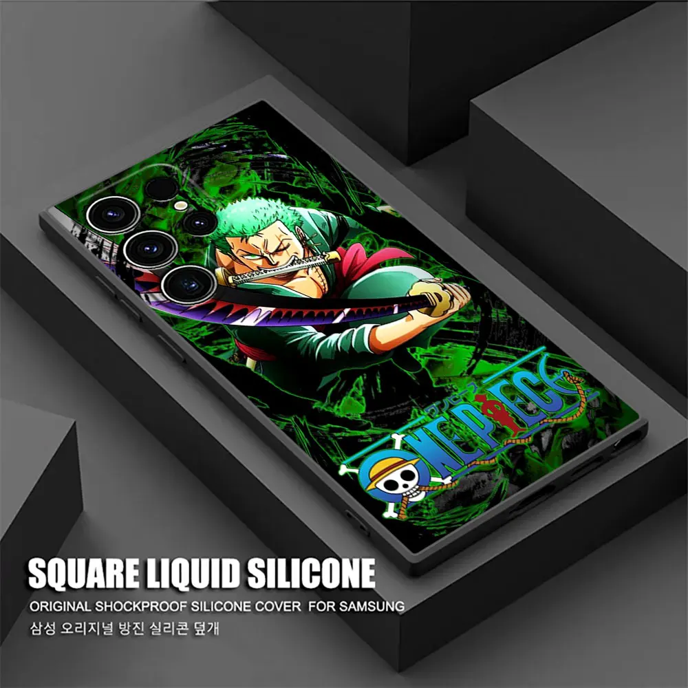 Cartoon Shanks Luffy Zoro Phone Case For Samsung Galaxy S25 S24 S23 S20 S21 FE S26 S22 Ultra S26 Plus S25FE Soft Silicone Cover view 5
