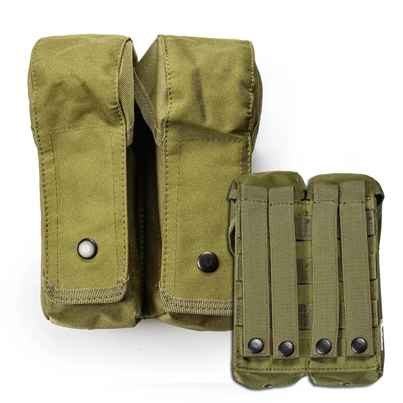 Bolsa MOLLE doble para revistas AK – Riñonera táctica caza paintball