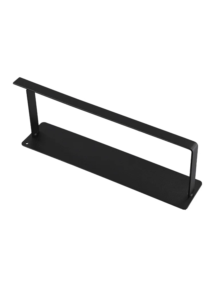 

Совершенно новые аксессуары для дома, держатель для полотенец, черный цвет, углеродистая сталь, боковая магнитная сила для холодильника, магнитная полка