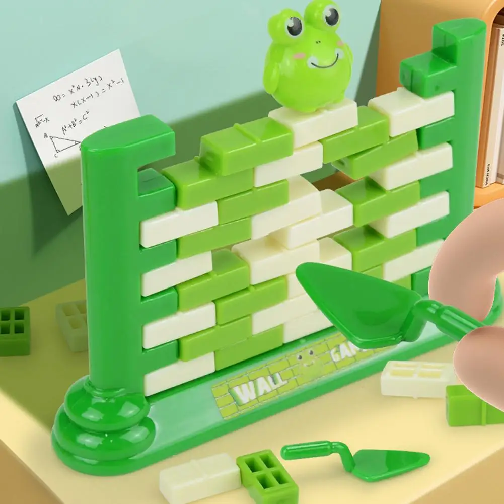 Push Brick Toy Push Brick Wall Game Mini Building Blocks Set Educational Stacking Toy for Toddlers Parent-child Desktop Birthday