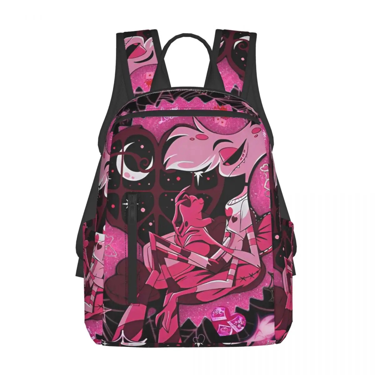 

Angel Dust Hazbins Backpack Daypack Large Capacity Children BookBag School Bag Shoulder Bags for Men Women