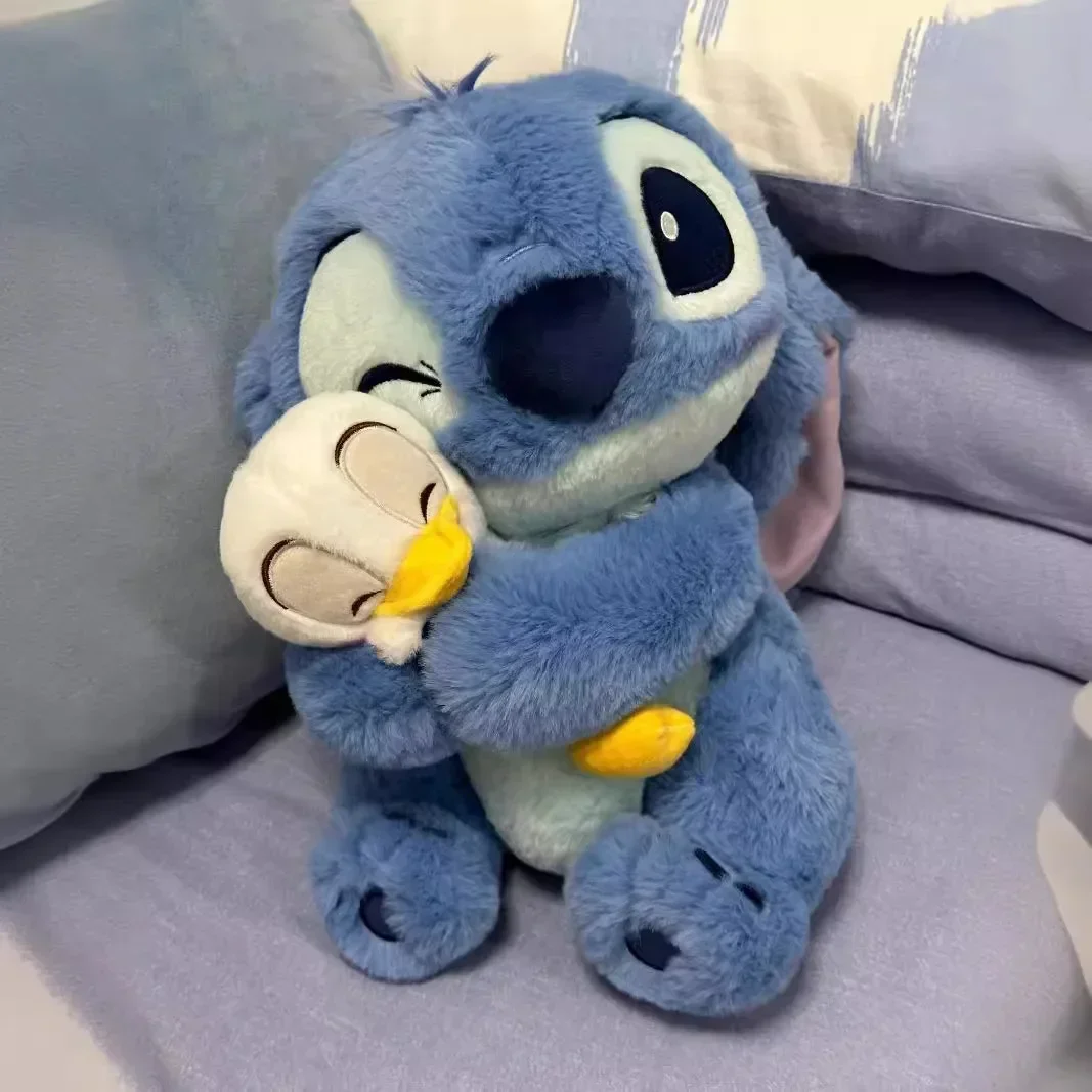 

2025Hot 20cm Disney Plush Doll Stitch Lilo Doll Cute Duck Stitch Plush Stuffed Toy Christmas Children's Birthday Gift Kawaii Toy