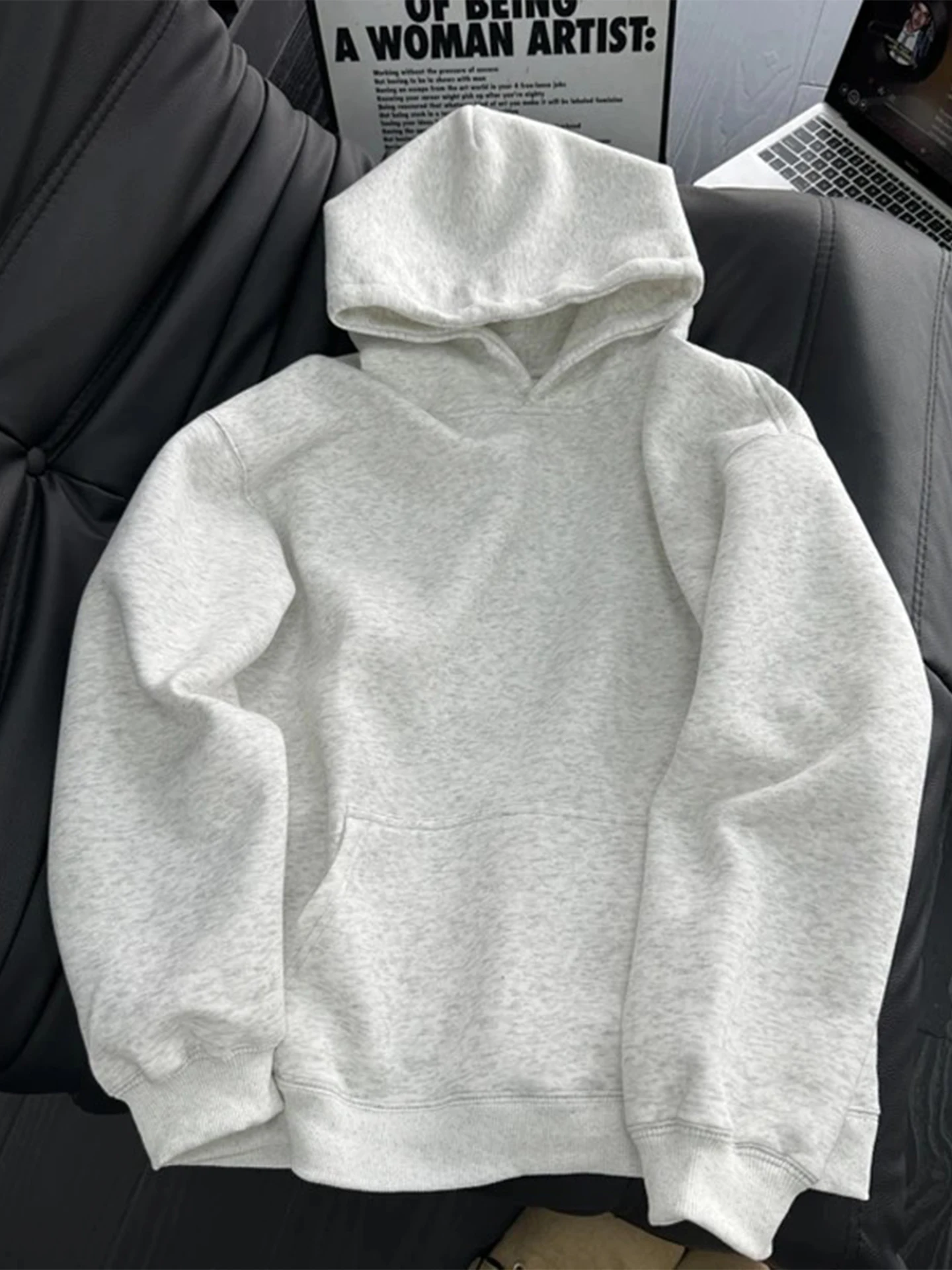 

Мужская толстовка Heavyweight Hardwashed: повседневная уличная одежда, осенняя куртка свободного кроя из хлопка и полиэстера, унисекс, с коротким рукавом