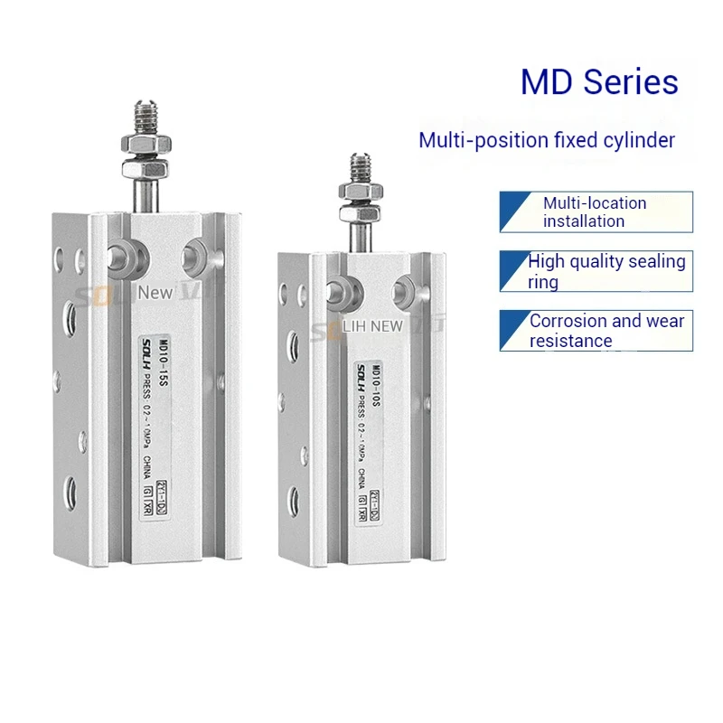 Miniature Pneumatic Free Installation Multi-Position Fixed CylinderMD6/10/16/20-15*25*50