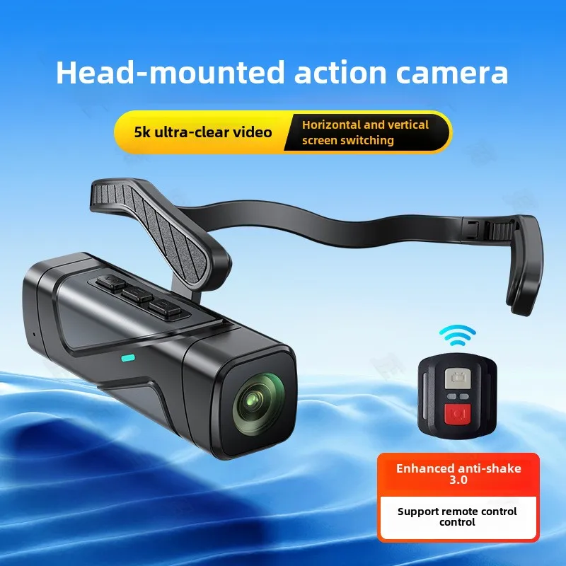 New Head-mounted Camera Action Camera 5K Anti-shake Video Shooting Travel Sports Recorder Riding Record