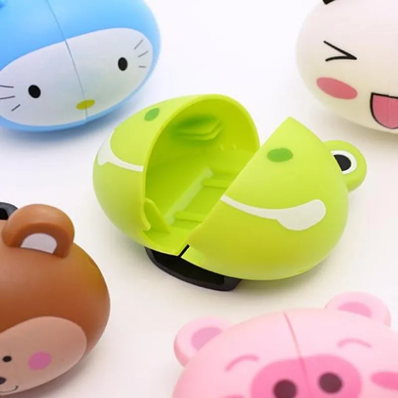 Soporte automático para cepillo de dientes, almacenamiento portátil con personalidad creativa, bonito Animal familiar de dibujos animados, ins, venta al por mayor