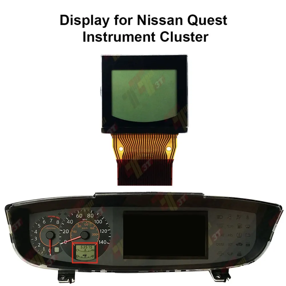 Dashboard LCD Display for Nissan Quest 2004 2005 2006 Instrument Cluster Pixel Repair