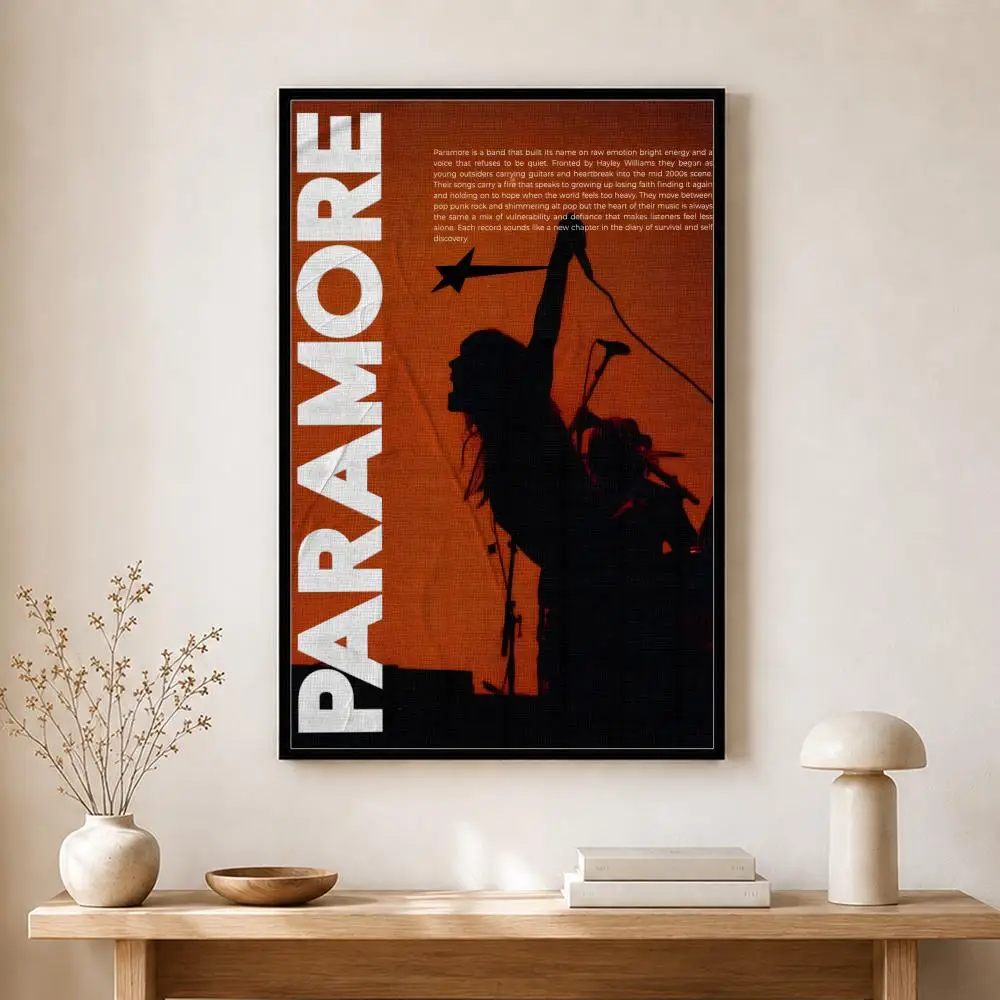 Band Paramore Poster, selbstklebender, wasserfester Kunstdruck, Aufkleber für Café, Bar, Zimmer, Wanddekoration – Detail 21