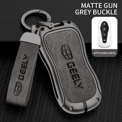 Alloy Car Remote Key Fob Cover Case Holder for Geely Tugella 2020 Azkarra Xingyue Boyue Pro Atlas Pro Gili Tugella Accessories