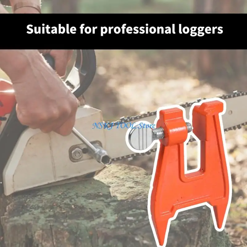 

L8RC Compact Chainsaw Stump Vise Lightweight Filing Tool Chainsaw Filing Clamp for Accurate Chain Sharpening