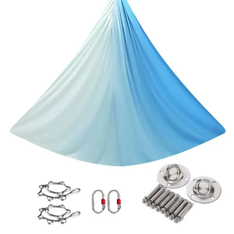 

Lightweight Polyester Aerial Yoga Hammock Tie Dye Rainbow Color Home Gym Inversion Training Equipment New Arrival