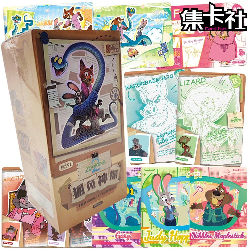 

Оригинальная КАРТА.FUN Zootopia 2, редкая открытка с персонажами, популярная в американском стиле анимация, креативная карта-разрыв, подарок, игрушки Doujin и хобби