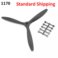 8060 8inch 9060 9inch 1060 10inch 1170 11inch High Efficiency Balance 3-Blade Electric Propeller for RC Airplane Fixed-Wing DIY