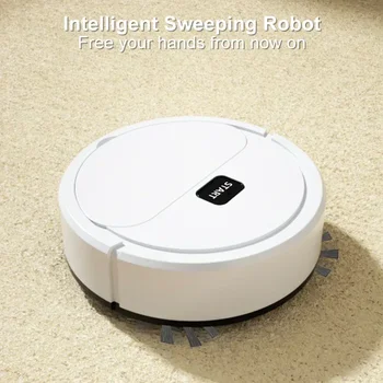 2024 자동 휴대용 미니 홈 바닥 로봇 진공 청소기, USB 충전식, 습식 건식, 가정용 3 인 1 청소 기계