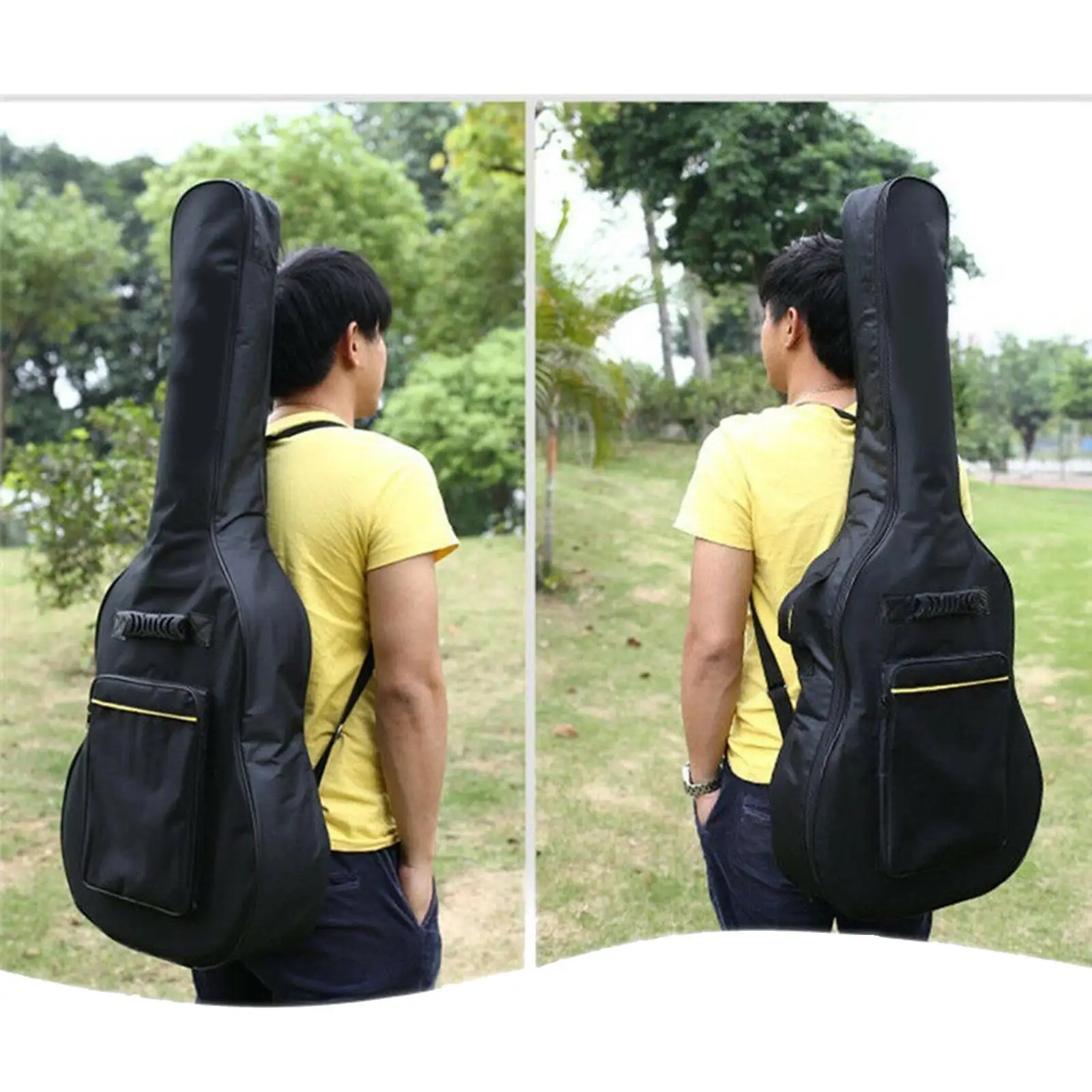 Oxford Cloth Guitar Bag, resistente à água Padding Bag, Full Size, grosso, 12mm