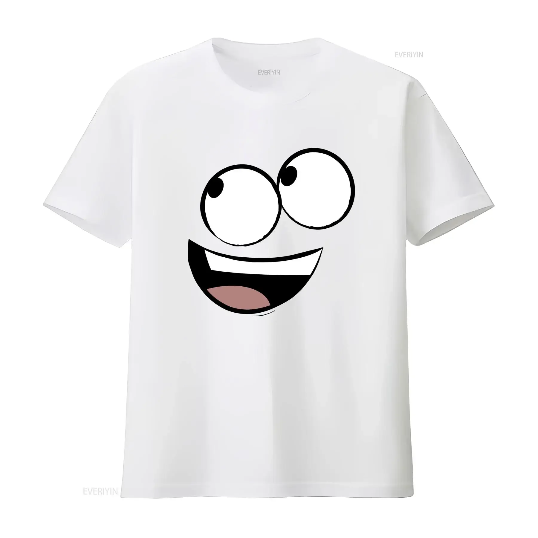 Fosters Home For Imaginary Friends Blue Face Print Mens Licensed T Shirt Royal vintage Washed streetwear Comfortable Stylish