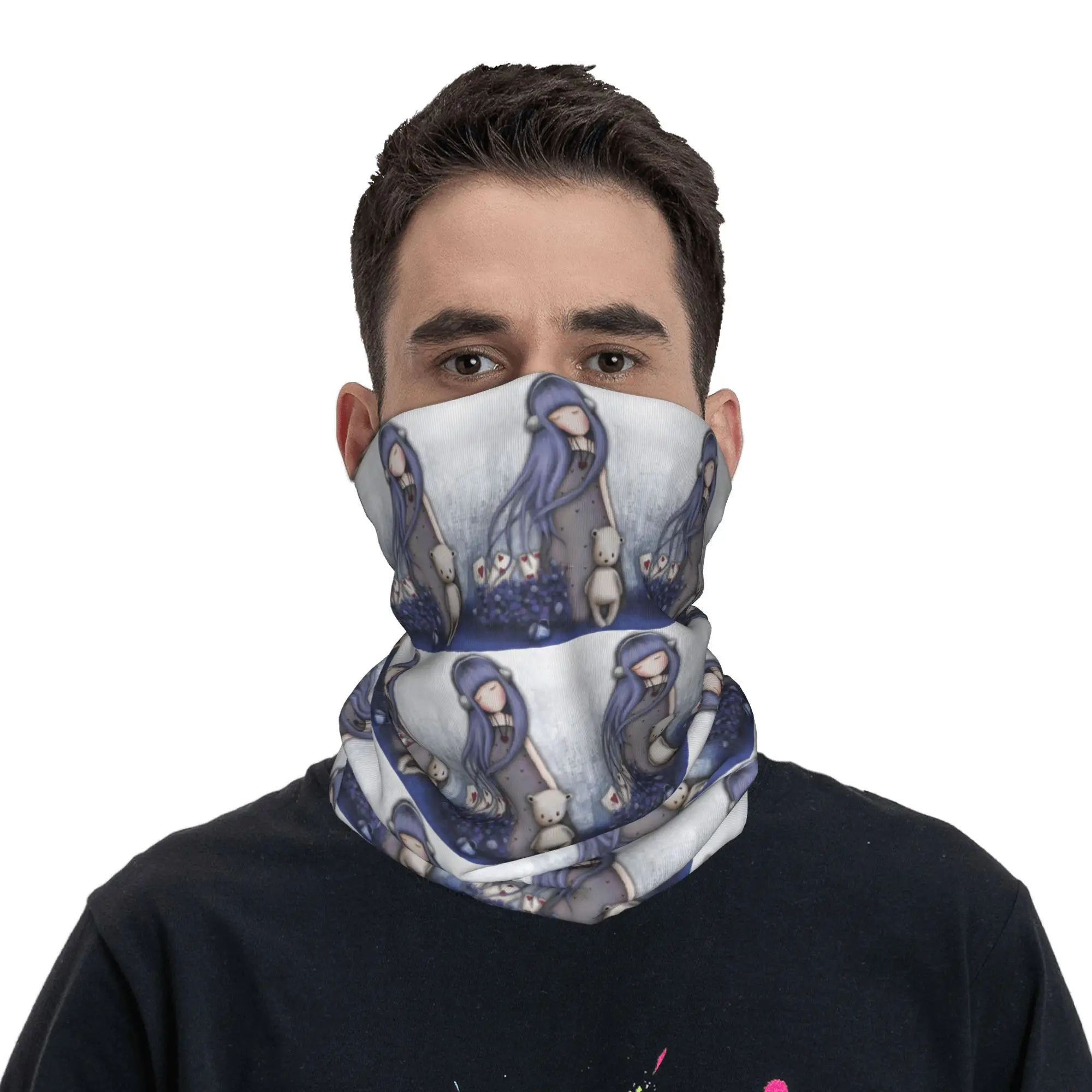 

Santoro Gorjuss бандана на шею шарф с принтом теплый головной убор для верховой езды унисекс для взрослых ветрозащитный