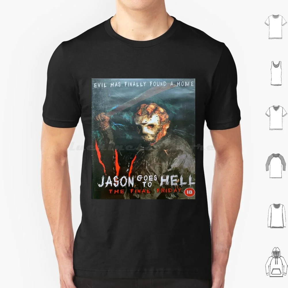 Jasongoestohell T Shirt Big Size 100% Cotton Horror Slasher Jason Vorhees Friday13th Badtaste Braindead Ghoulies 80s 90s Film