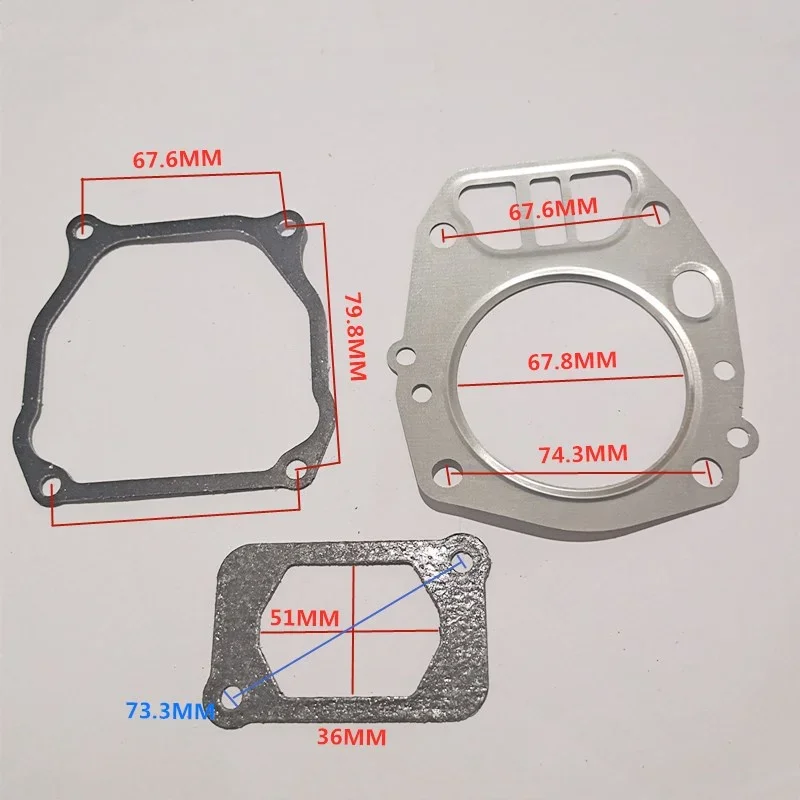 EH12 GASKET SET FITS ROBIN SUBARU EH12-2 EH12-2D 2.8HP MT-75 RAMMER CYLINDER CARBURETOR CRANCASE MUFFLER GASKET TAMPER PARTS