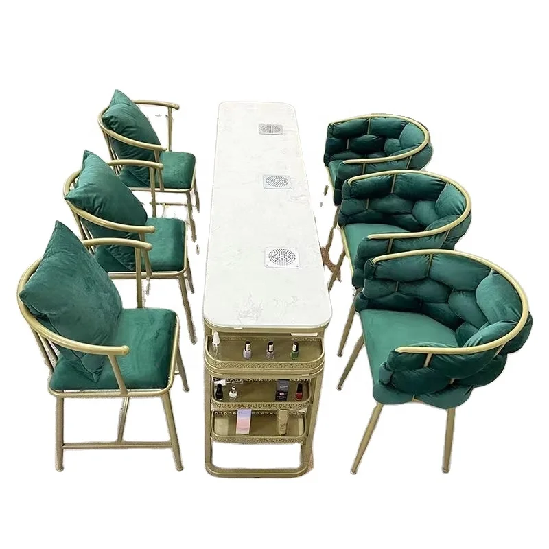 Beauty Salon  Furniture Set Desk and Chair Vanity Makeup Nail Table Armchair Nordic Leisure Nail Chair