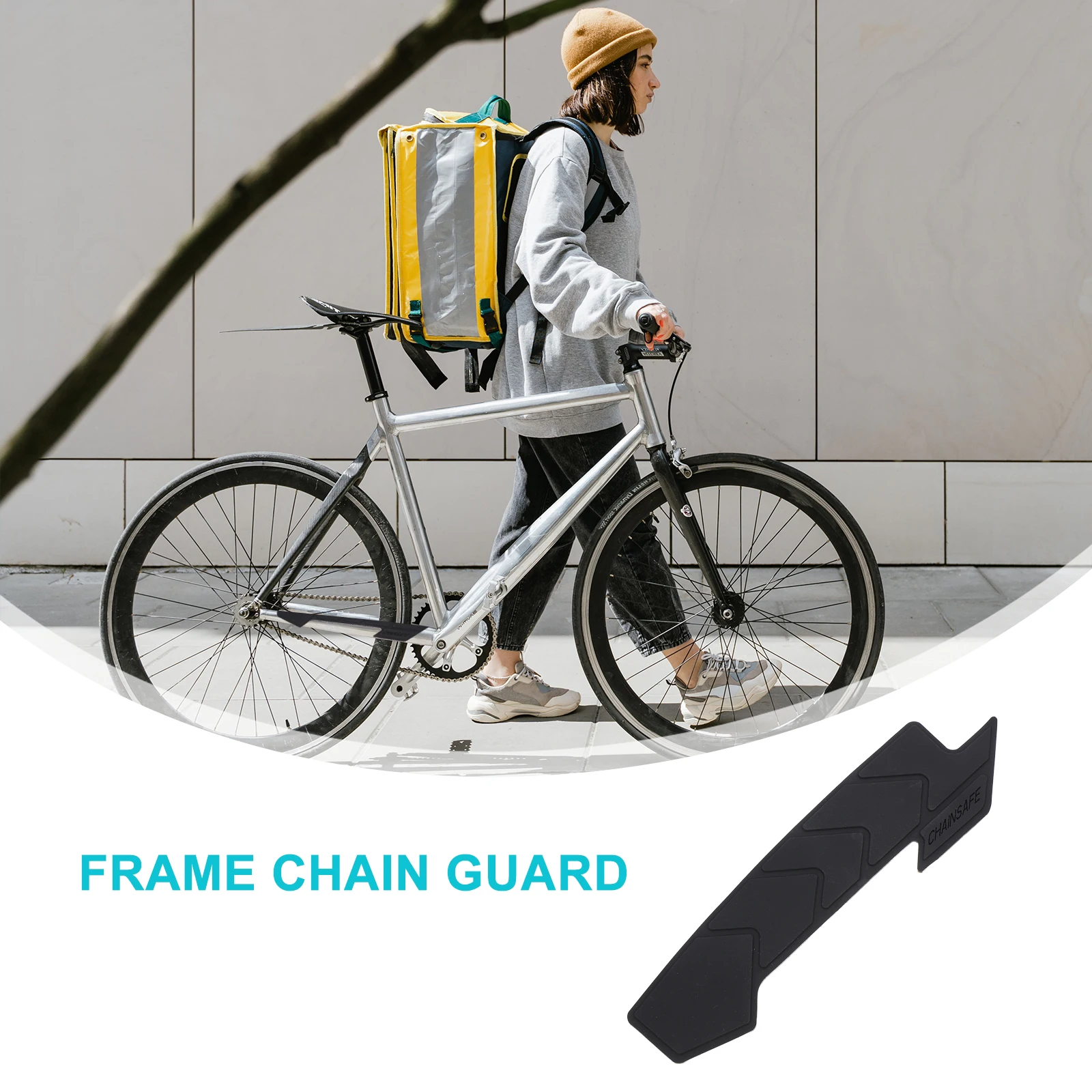 

1pc Silicone Bike Guard Durable Reusable Chain Protector for Mountain Folding Bicycle Cycling Accessory