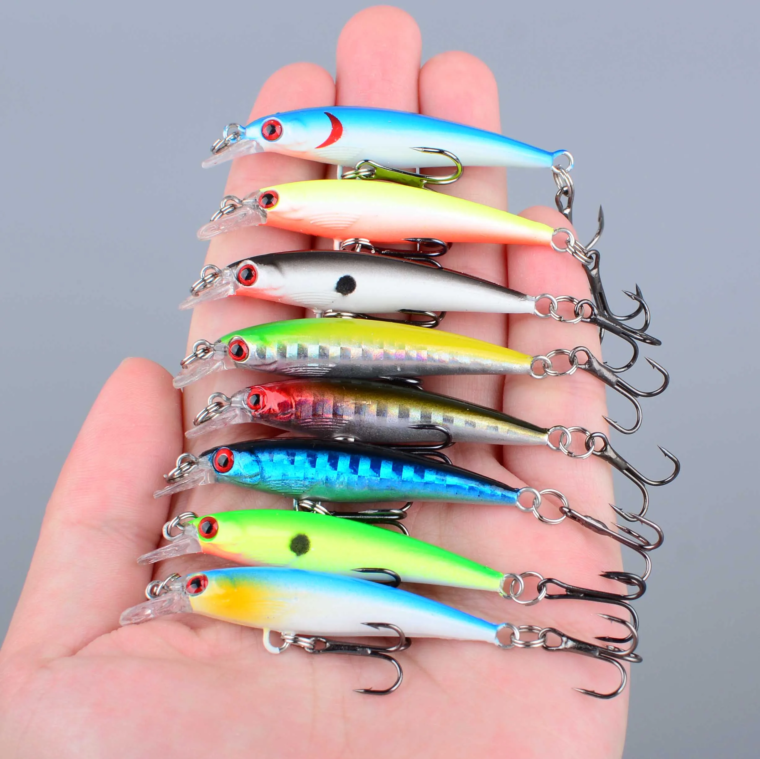Señuelo minnow láser tipo crankbait duro para lucio y lubina - imagen 5