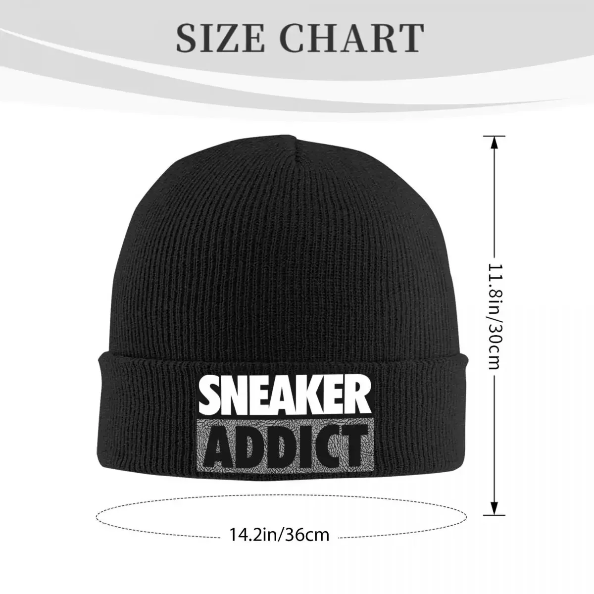 Sneaker Addict Box Warm Knitted Cap Fashion Bonnet Hat Autumn Winter Outdoor Beanies Hats for Unisex Adult