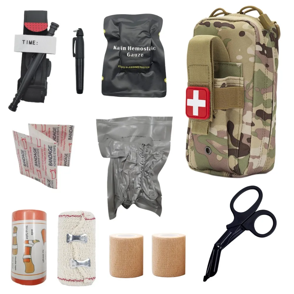 

First aid kit EDC First aid kit Molle IFAK First aid kit EMT Medical kit Survival tourniquet bandage Israel bandage