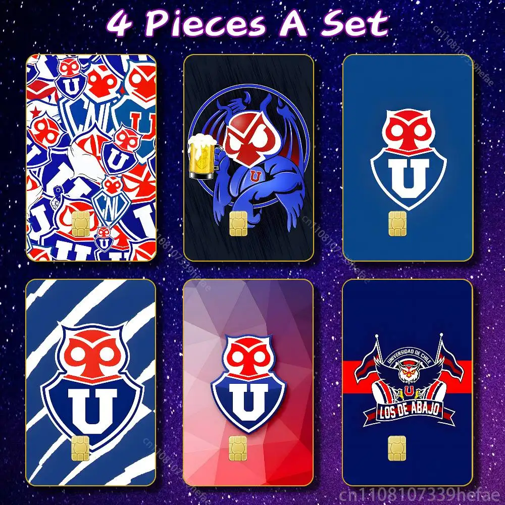 

C-Chiles Logo U-University Sticker Case For Credit Bank Subway ID Decorative Self-adhesive Card Cover Skin