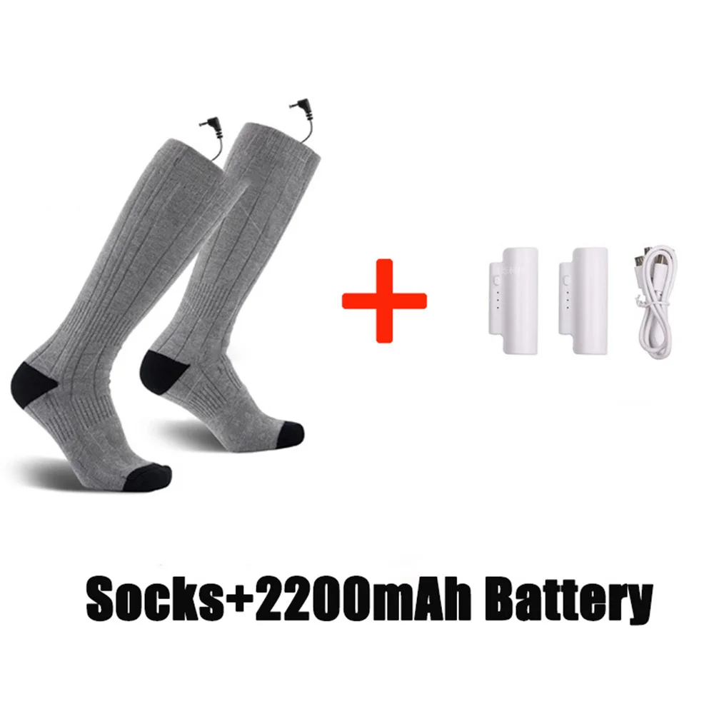 Electric Socks Are Rechargeable and Electrically  Winter Outdoor Sports Heated Three-Speed Temperature Control Comfortable