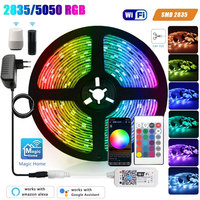 Led Strip 12V 5050 2835 Led Tape Rgb 25 15 20 Meter Waterproof Outdoor Led Band Wifi Control Gamer Tv Led Backlight Ice String