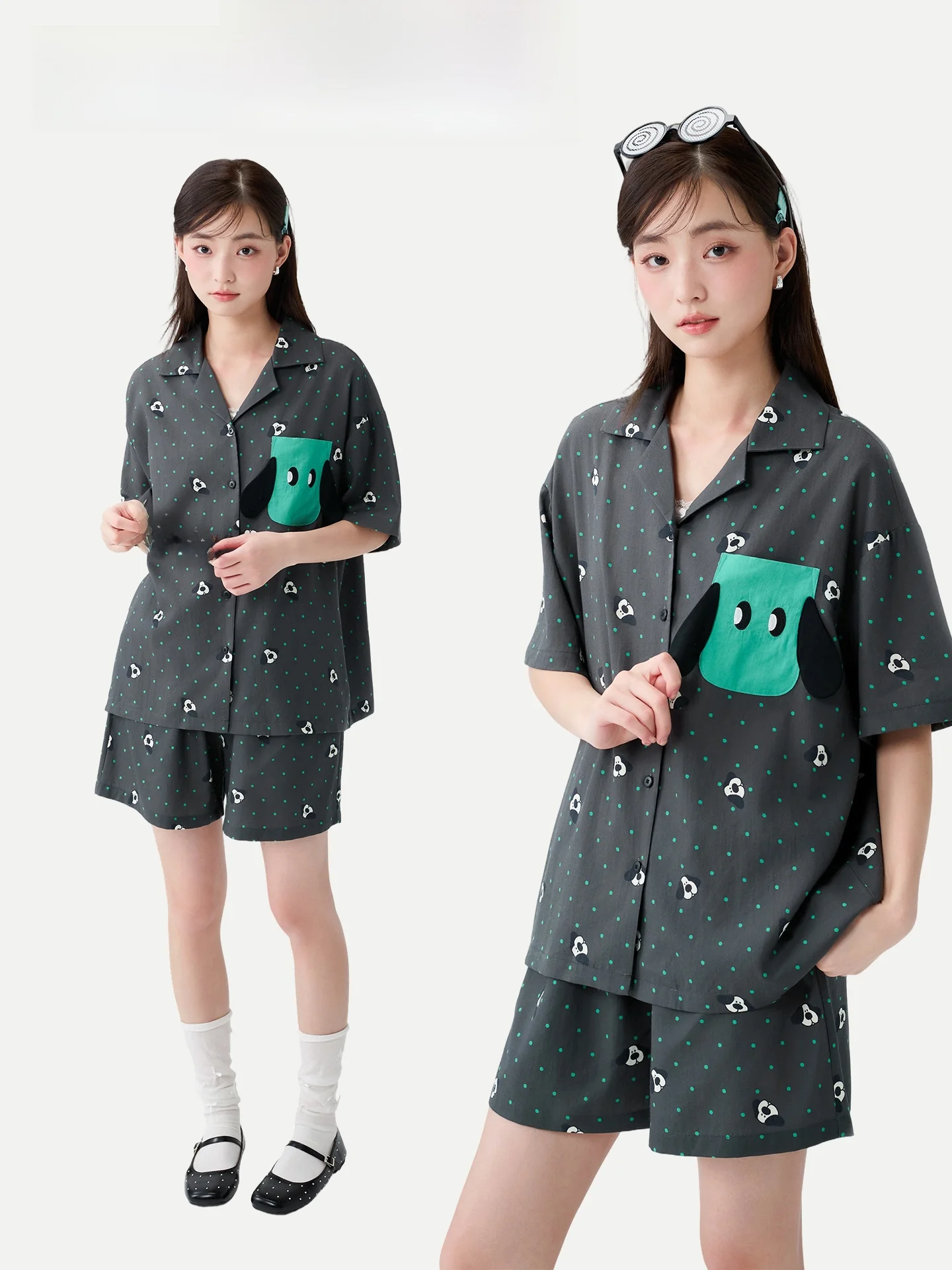 pinkbread-–-vetements-de-nuit-d'ete-pour-femmes-manches-courtes-en-coton-lenzing-vetements-d'exterieur-adaptes-aux-jeunes-materiau-doux-et-confortable