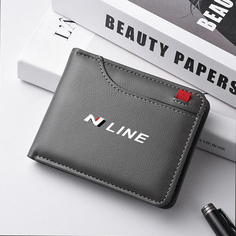 1PC Car Styling Driver License Credit Card Holder Business Wallet For Hyundai N Avante Sonata Elantra i30 i20 Tucson N Line - view 4