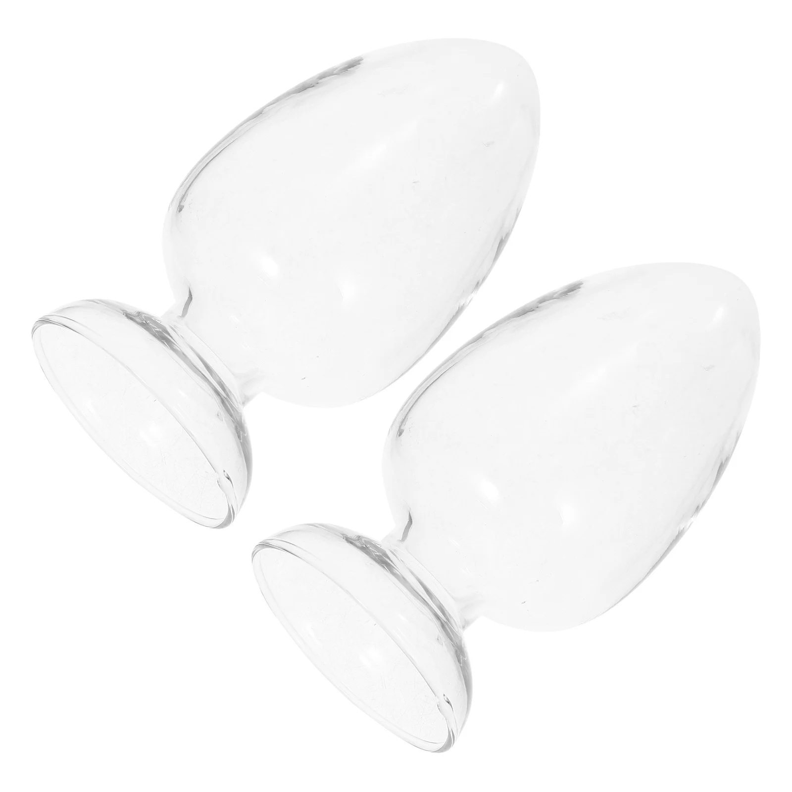 

2Pcs Chicken Heart Storage Bottles Waterproof Stable Plug Clear Body Science Study Display Laboratory Glassware