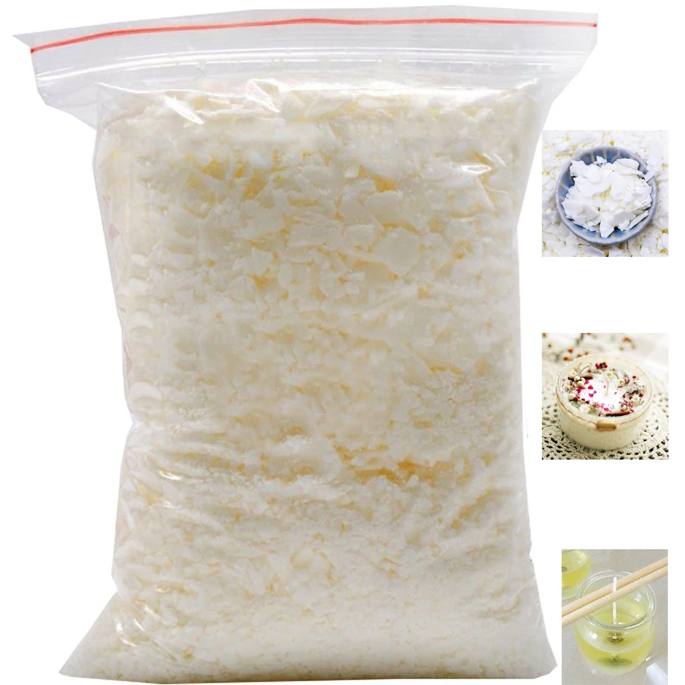 1KG Natural Soybean Wax Fragrance Candle Raw Materials 100% Additive Free DIY Candle Production Supplies Candle Raw Materials