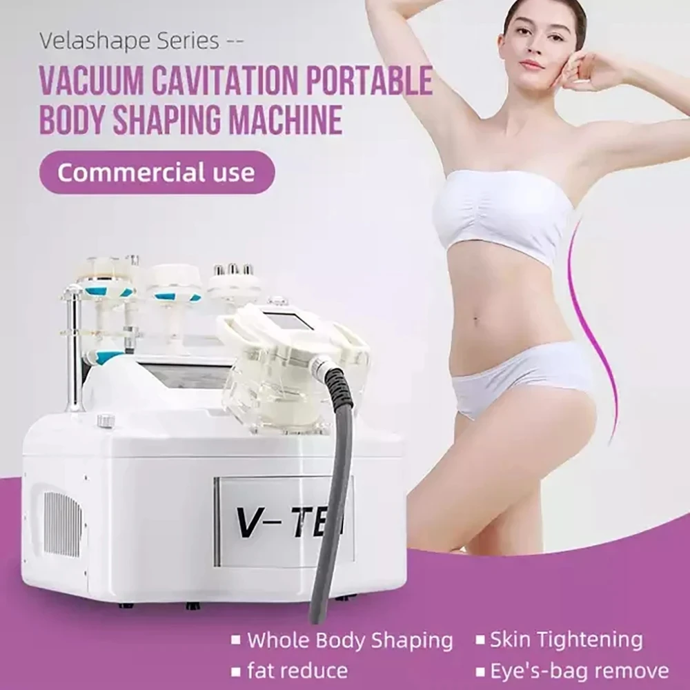 Portable v9 vacuum roller slimming Roller System Fat Removal weight loss slimming Cavitation vela body shape machine