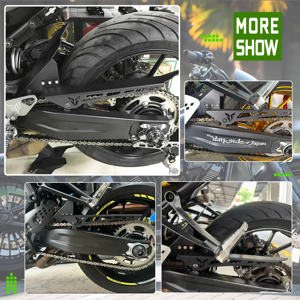 Motorcycle Parts Rear Wheel Modified Mudguard With Chain Protection Cover For Yamaha MT-07 MT07 Tracer 7/GT Tracer 700 XSR700 - view 3