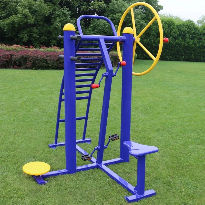 Outdoor fitness equipment Park Community square, sports path outdoor, fitness trainer combination