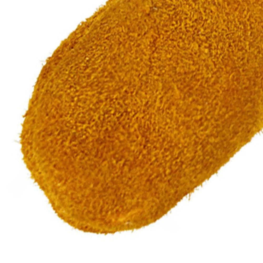 Yellow Suede Finger Cots Pack of 10 for Needlework Embroidery Sewing Crochet Sanding Carving and Line Handling