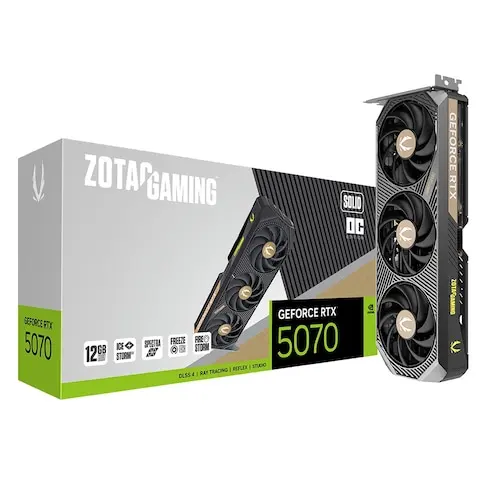 Zotac Gaming Geforce Rtx 5070 Solid Oc D7 12 جيجا بايت