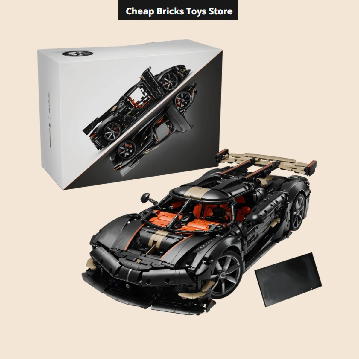 Image of 4104 Teile Moc V8 Rennwagen Supersportwagen Hypercar Modell Technische Fahrzeuge Bausteine Weihnachtsspielzeug Geschenke für Familien-Dekoration