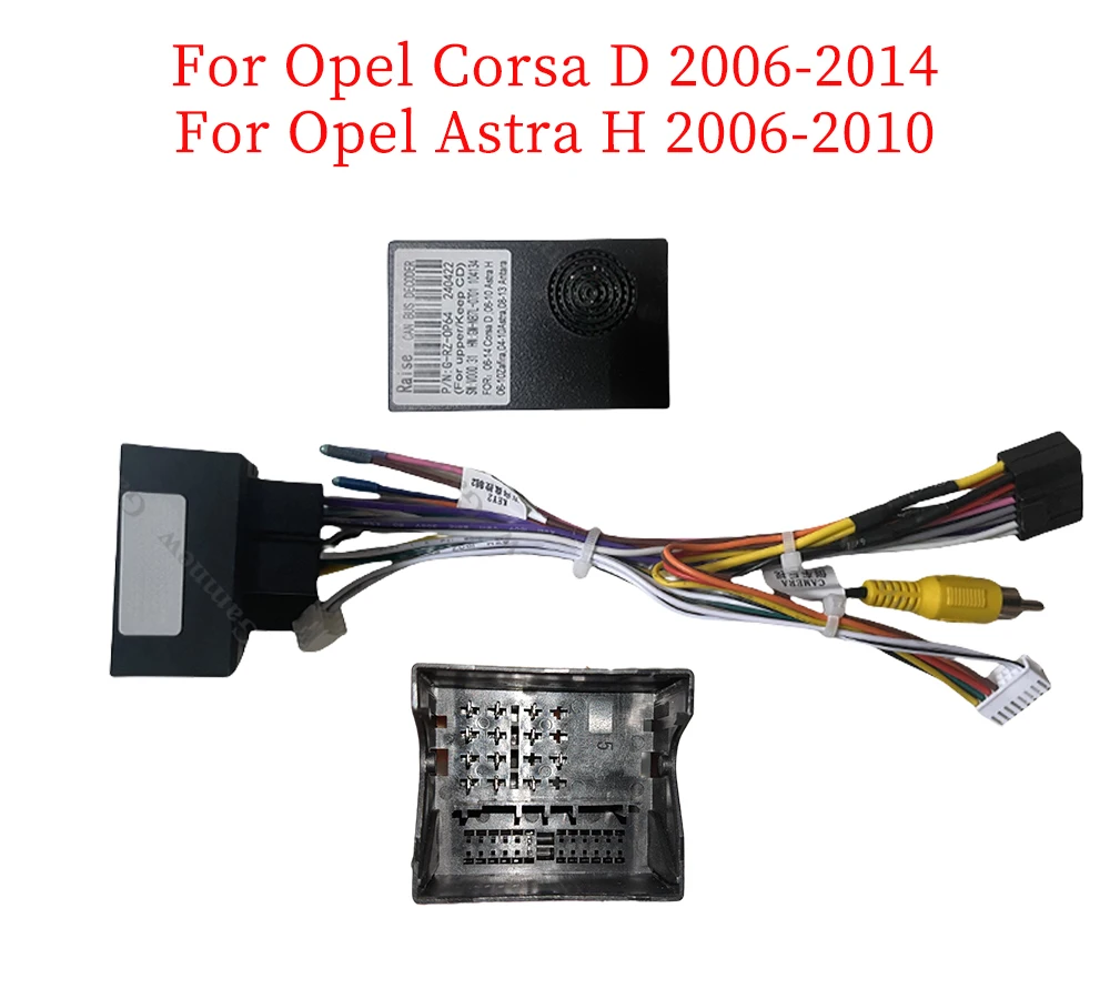 Car 16 Pin Wire Harness Adapter Canbus Box For Opel Corsa D 2006-2014 Opel Astra H 2006-2010 Upper Keep CD